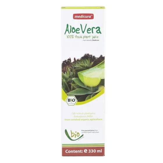 Aloe vera šťava 99,8% BIO - 330ml, Medicura