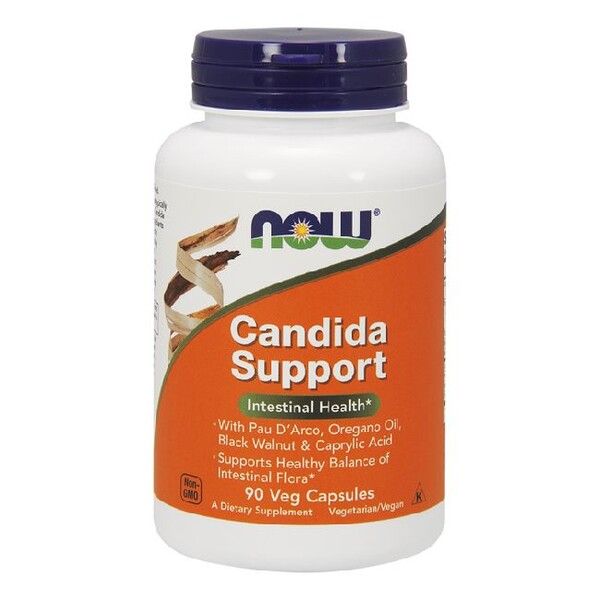 Candida Support - podpora črevnej flóry, Now