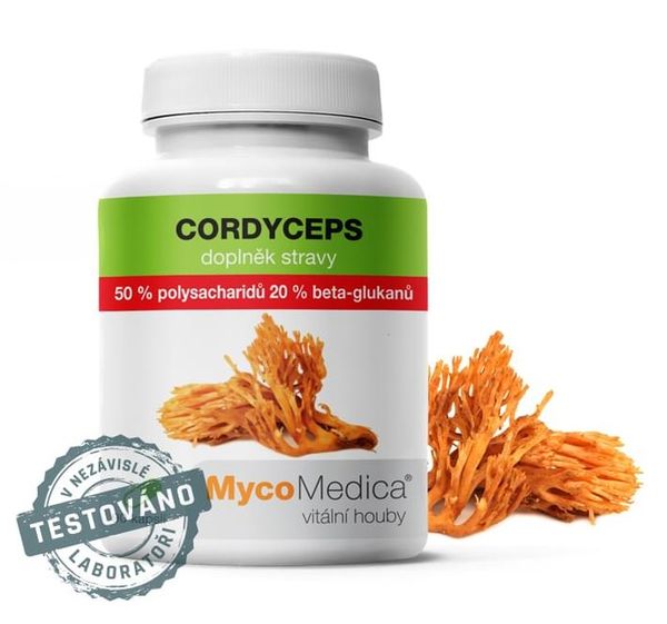 Cordyceps 50 % extrakt z húb, MycoMedica
