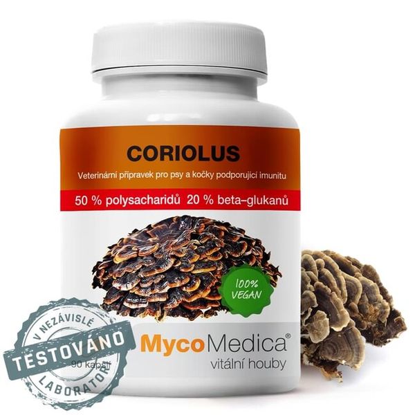 Coriolus 50% extrakt z húb, MycoMedica
