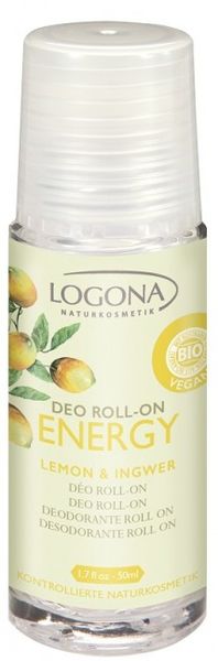Deodorant Energy roll-on citrón a zázvor, Logona