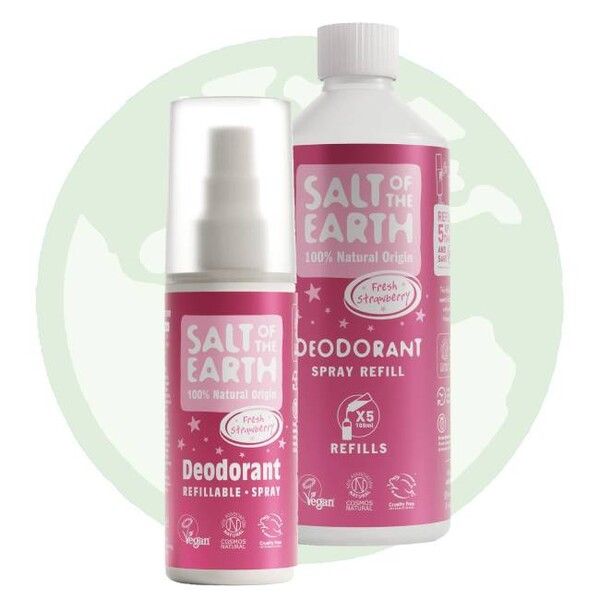 Prírodný deodorant v spreji sladká jahoda, Salt of the Earth