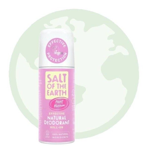 Prírodný roll-on deodorant pivoňkový kvet, Salt of the earth