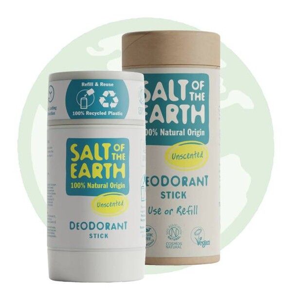 Prírodný tuhý deodorant bez vône, Salt of the Earth
